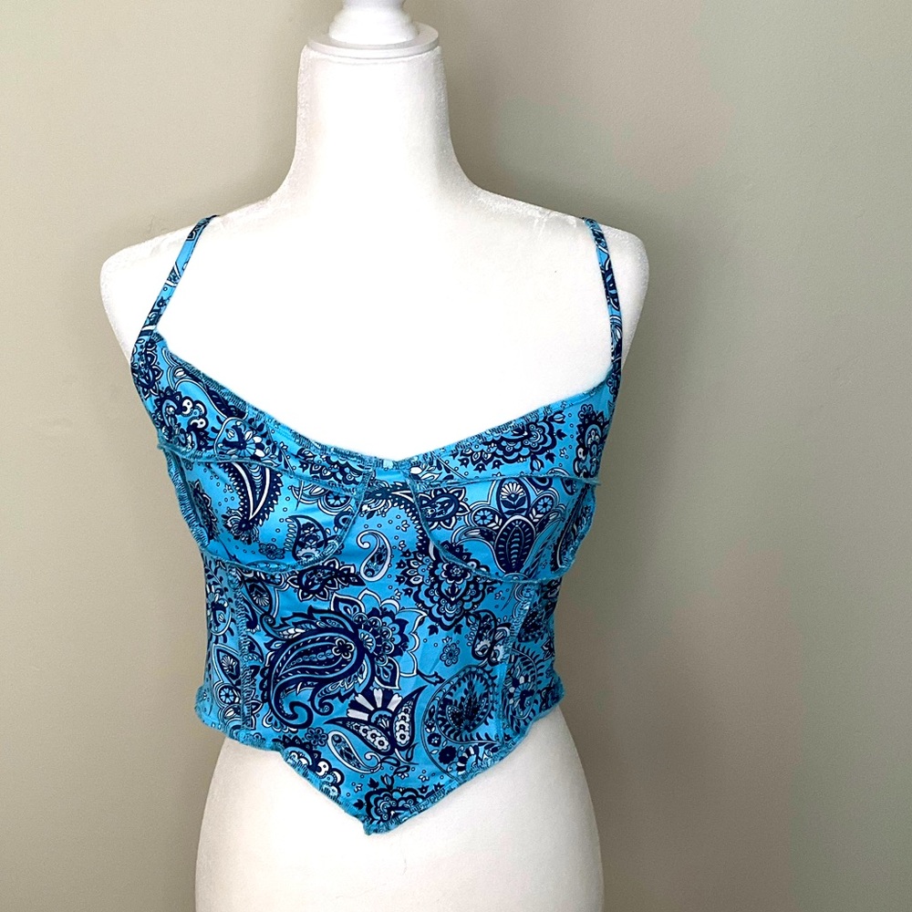 SHEIN Blue Bandana Top